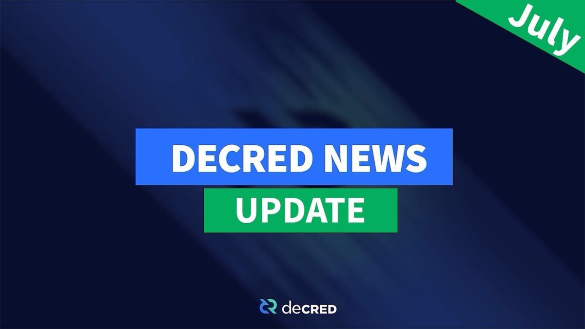 Decred News Update - First DAO Payout w/ new rules