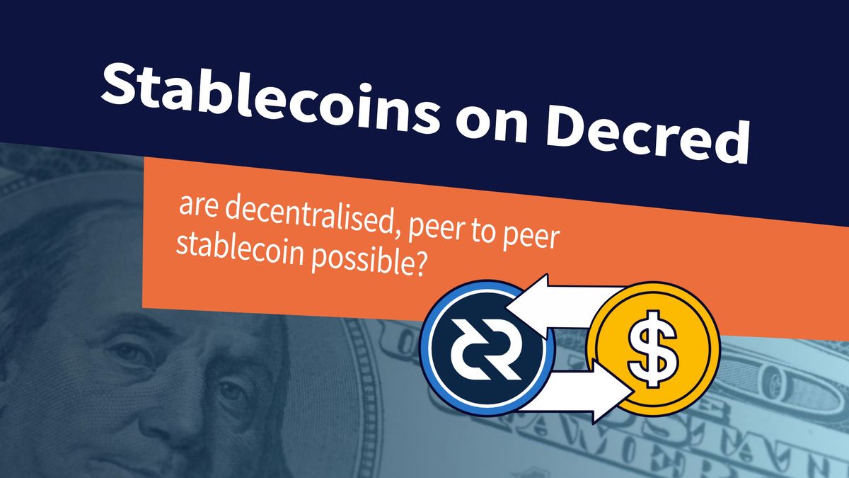Stablecoins on Decred
