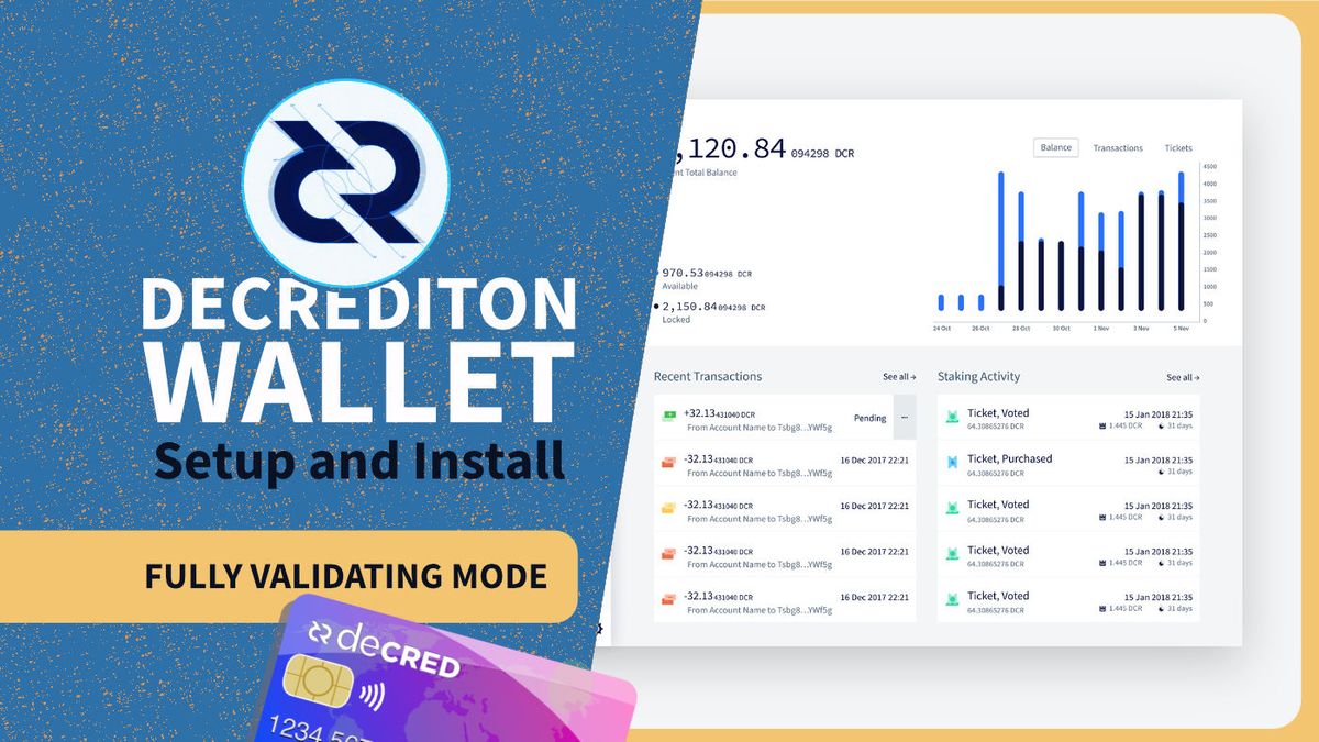 Installing Decrediton in Fully Validating Mode