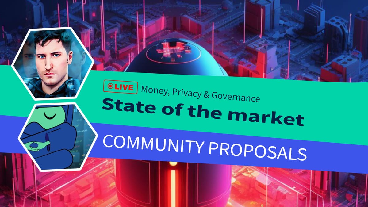 Community Proposals - Decred and the state of the market