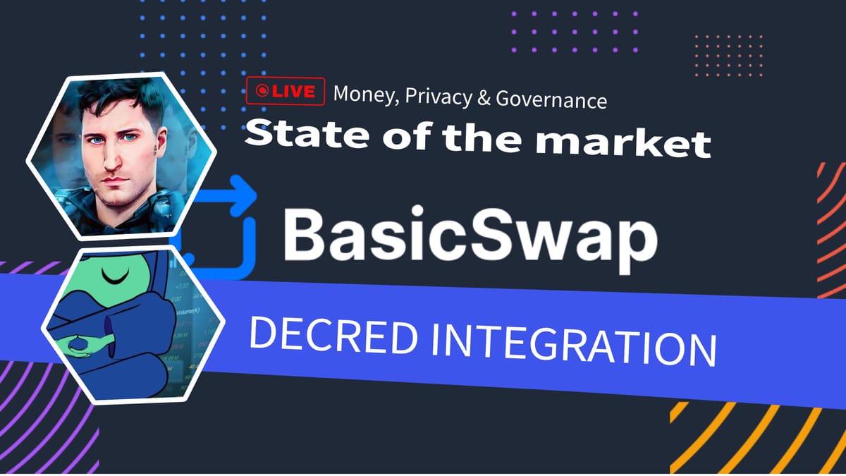 Decred is coming to BasicSwap DEX