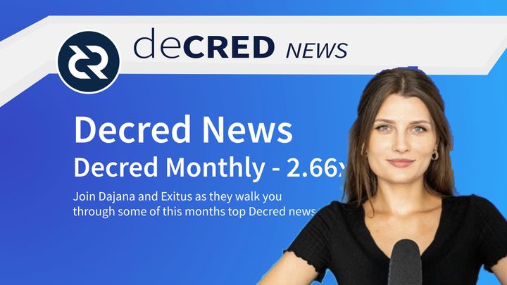 Decred Monthly - 2.66x Increase