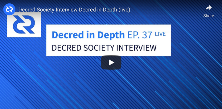 Decred Society Interview Decred in Depth (live)