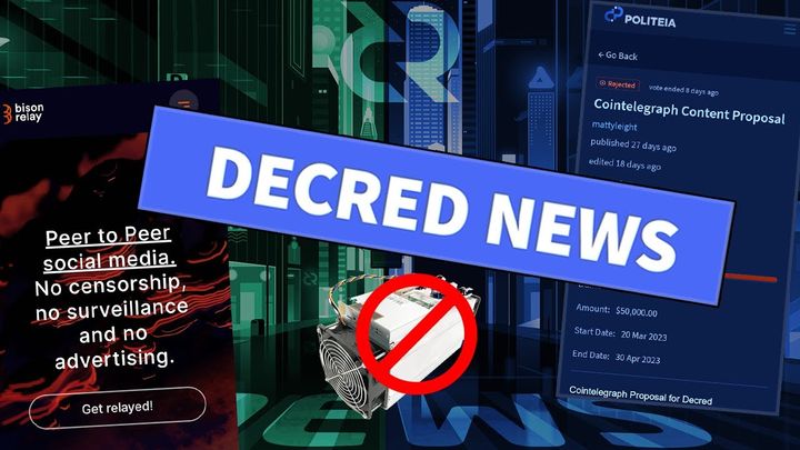 Decred Recap - Mining Change, New Subsidy Split, Cointelegraph Proposal, tons of Dev Updates!