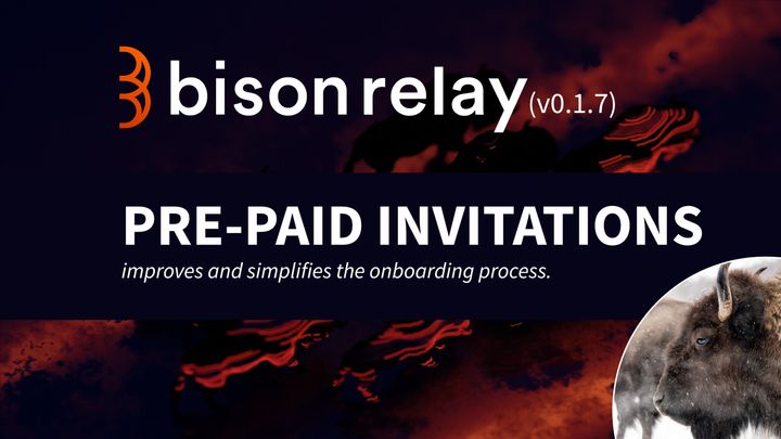 Bison Relay pre-paid invitations