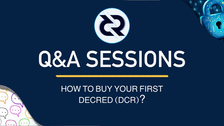 How to buy your first Decred DCR?